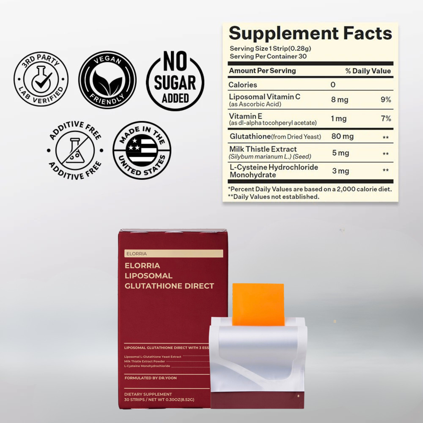 Glutathione Glow Strips