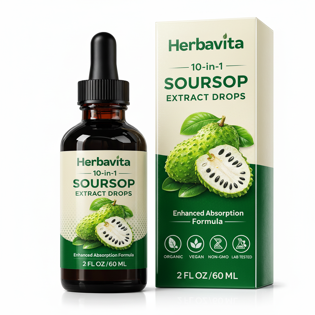 100% Organic 10-in-1 Soursop Extract Drops
